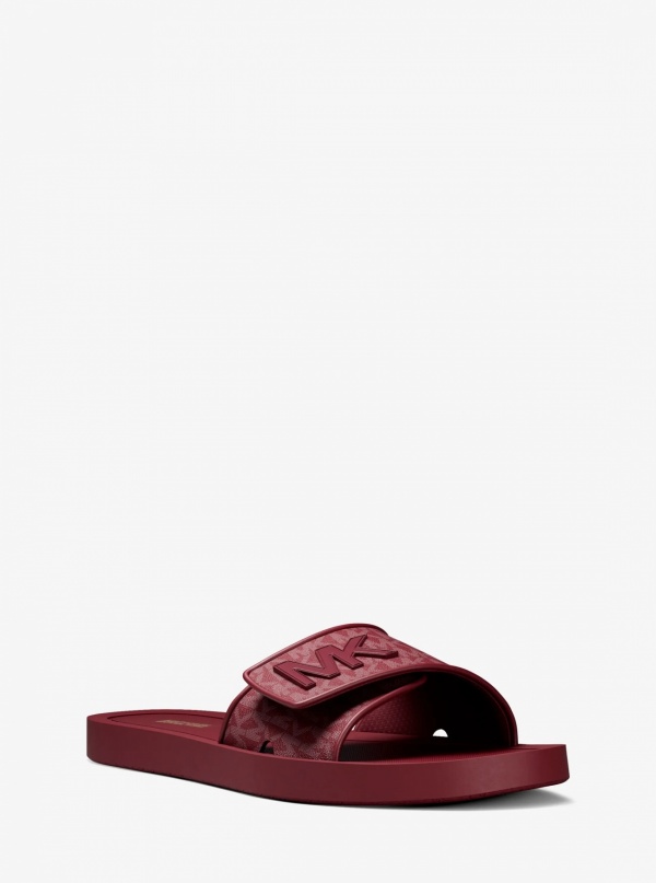 Michael Kors Palmer Signature Logo Slide Sandal