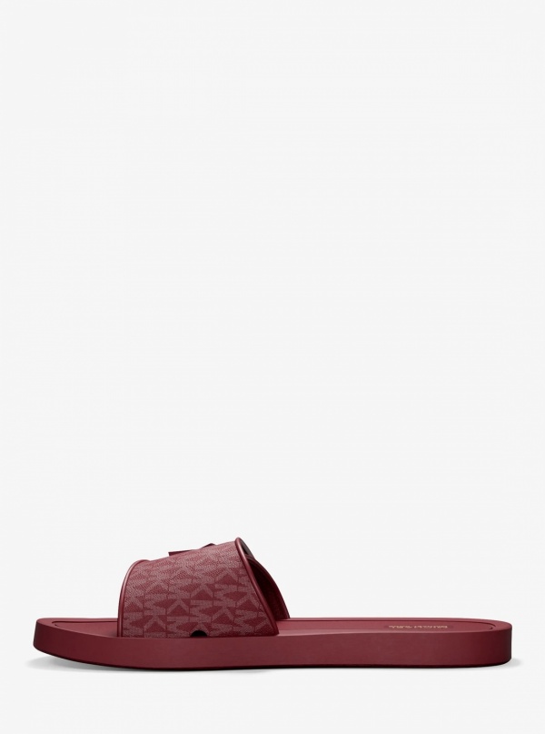 Michael Kors Palmer Signature Logo Slide Sandal
