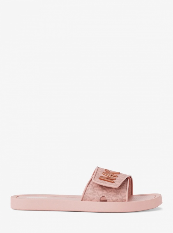 Michael Kors Palmer Signature Logo Slide Sandal
