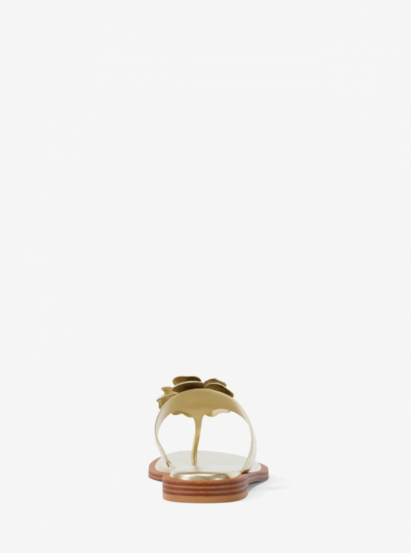 Callie Embellished Metallic Thong Sandal