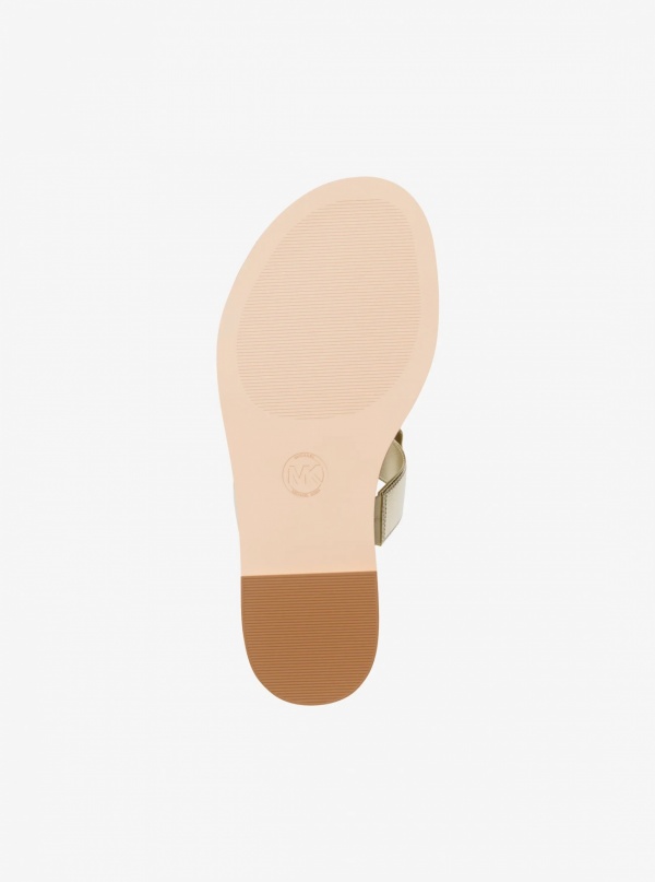 Callie Embellished Metallic Thong Sandal