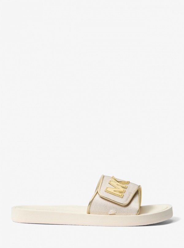 Palmer Metallic Mesh Slide Sandal