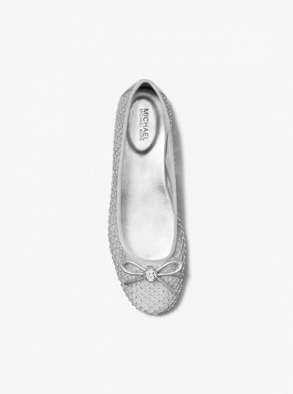 Savannah Embellished Mesh Ballet Flat