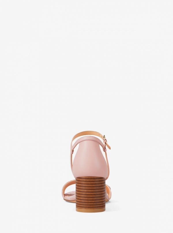 Michael Kors Hannah Signature Logo Block Heel Sandal