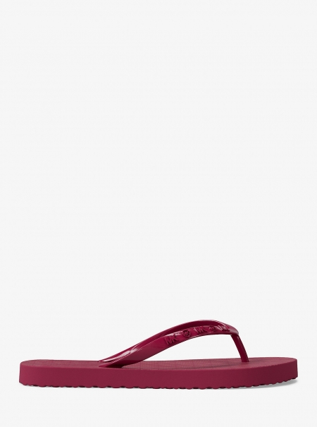 Michael Kors Signature Logo Flip Flops