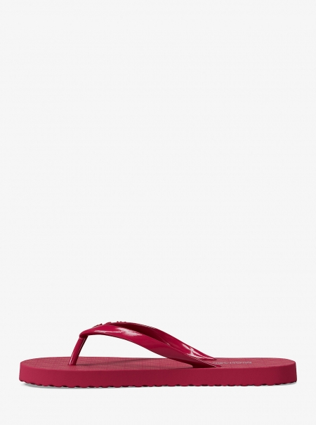 Michael Kors Signature Logo Flip Flops