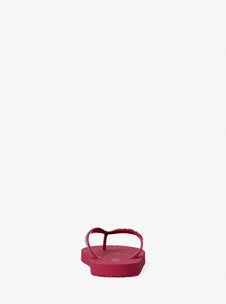 Michael Kors Signature Logo Flip Flops