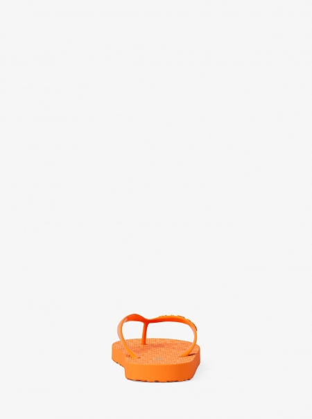 Michael Kors Signature Logo Flip Flops
