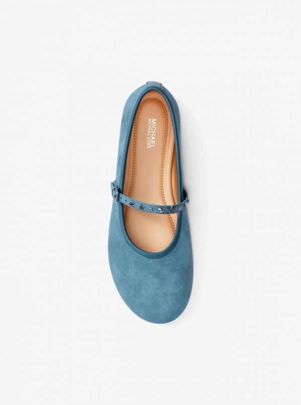 Phoebe Embellished Leather Ballet Flat