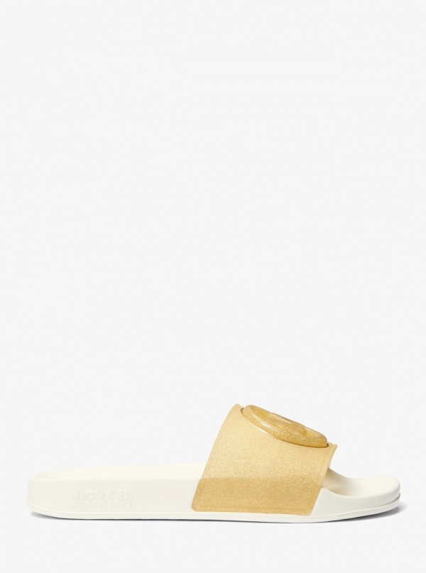 Penny Glitter Embellished PVC Slide Sandal
