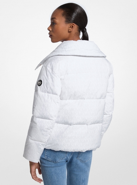 MICHAEL Michael Kors Signature Logo Quilted Puffer Jacket