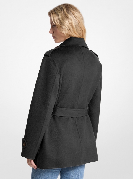 MICHAEL Michael Kors Wool Blend Belted Wrap Coat