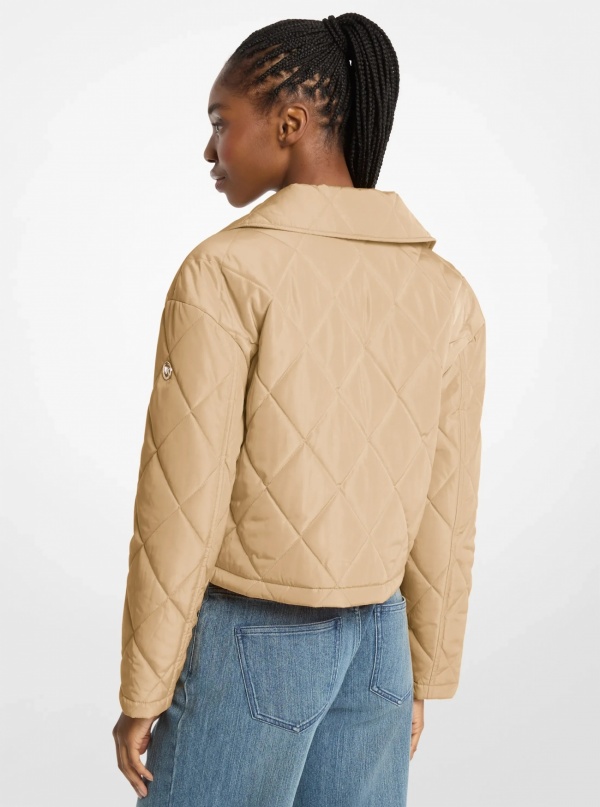 Cropped Quilted Jacket