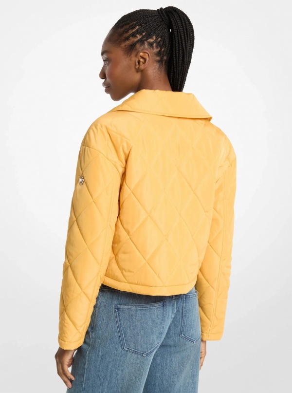 Cropped Quilted Jacket