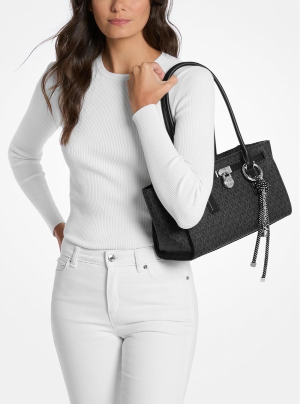 MICHAEL Michael Kors Hamilton Moderne Small Signature Logo Satchel