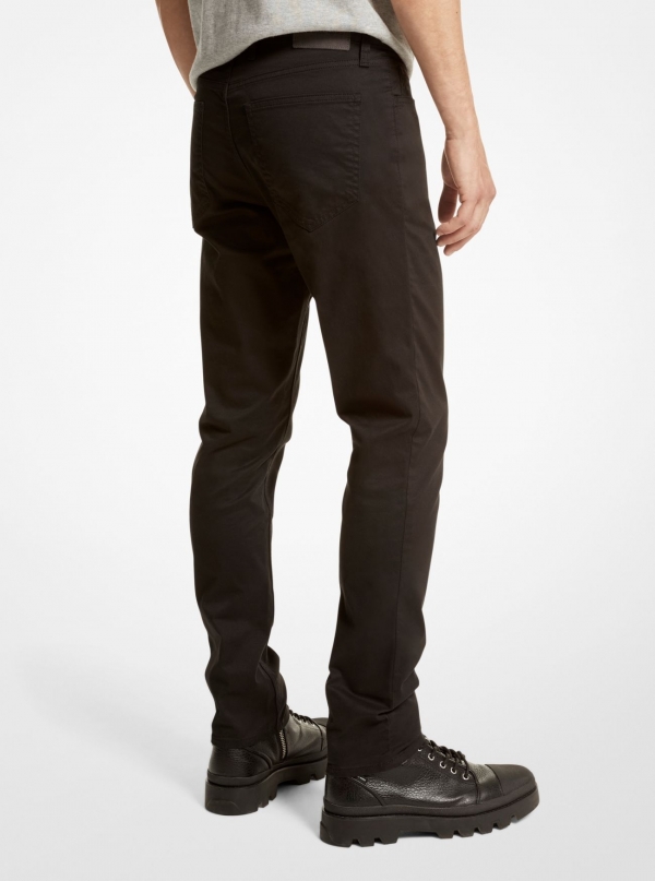 Michael Kors Mens Parker Slim-Fit Stretch-Twill Pants