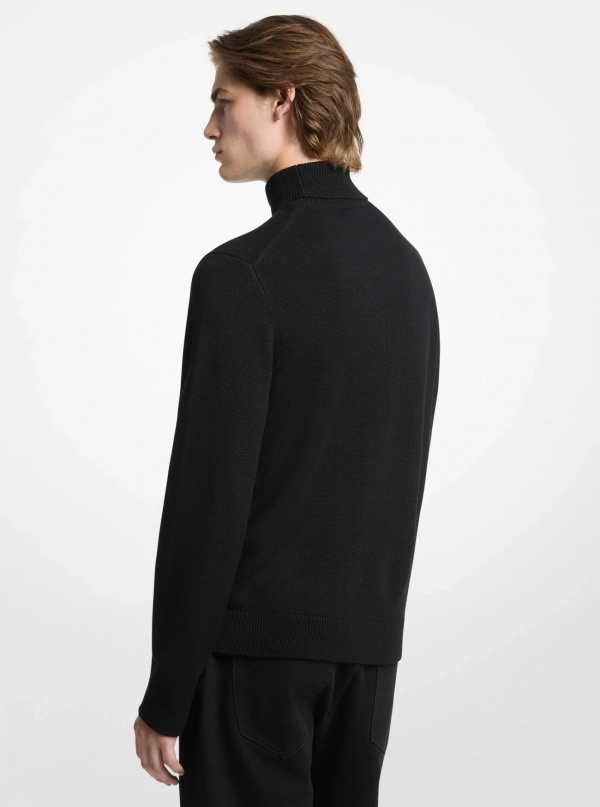 Michael Kors Mens Merino Wool Turtleneck Sweater