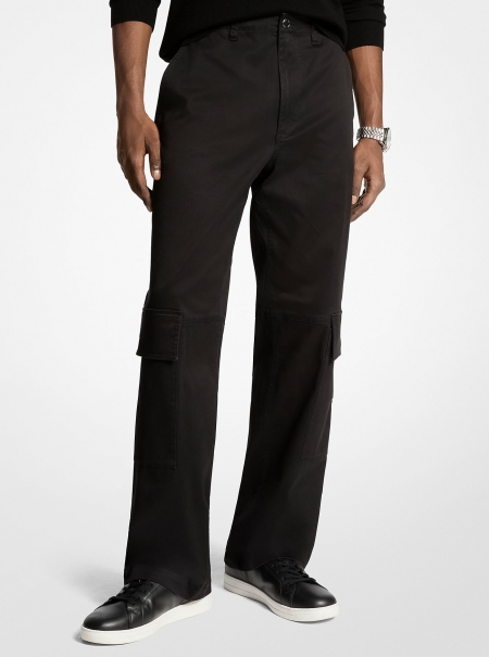 Michael Kors Mens Stretch Cotton Cargo Pants