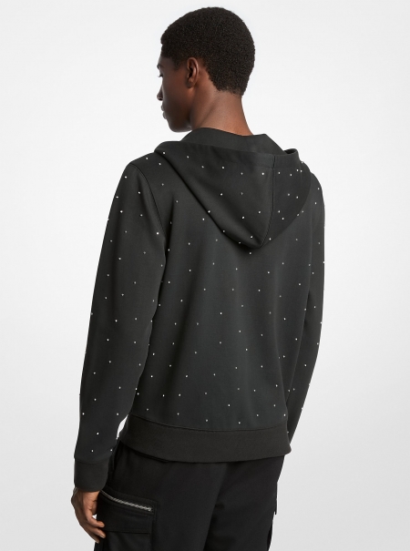 Michael Kors Mens Studded Cotton Blend Hoodie