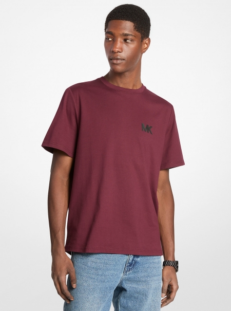 Michael Kors Mens Logo Appliqué Cotton T-Shirt