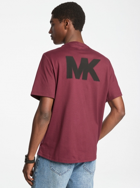 Michael Kors Mens Logo Appliqué Cotton T-Shirt