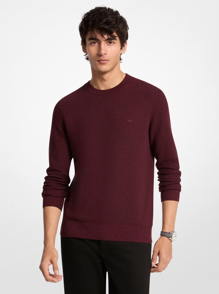 Michael Kors Mens Cotton Mouliné Sweater