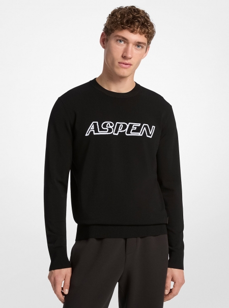 Michael Kors Mens Aspen Intarsia Sweater