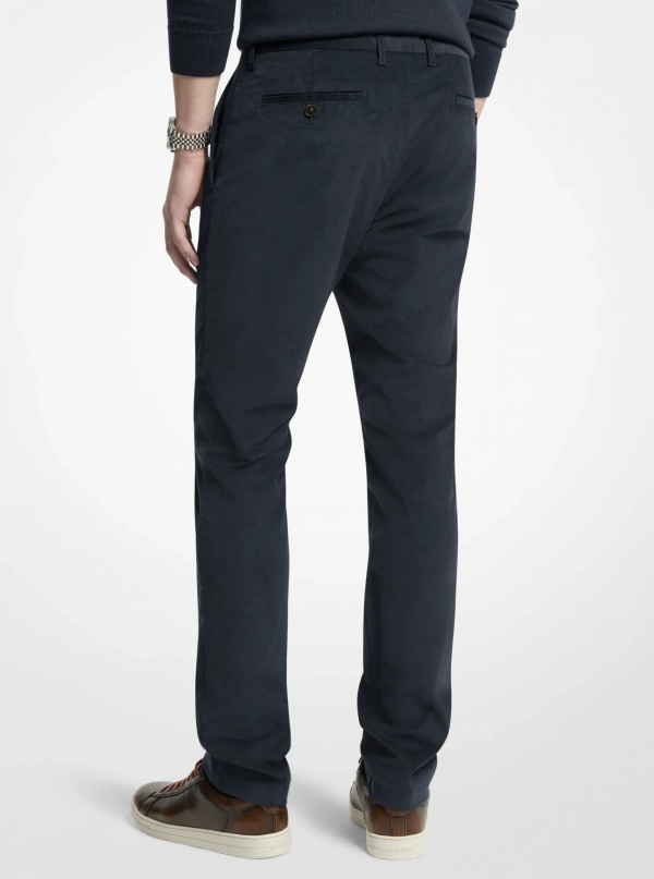 Michael Kors Mens Slim-Fit Cotton Blend Corduroy Pants