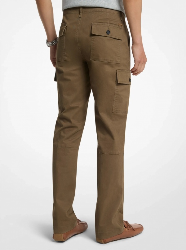 Michael Kors Mens Stretch Cotton Twill Cargo Pants