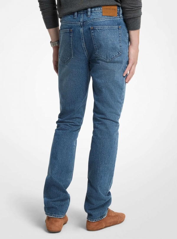 Michael Kors Mens Parker Slim-Fit Denim Jeans