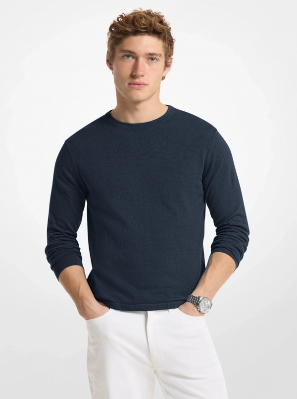 Michael Kors Mens Cotton Jersey Sweater