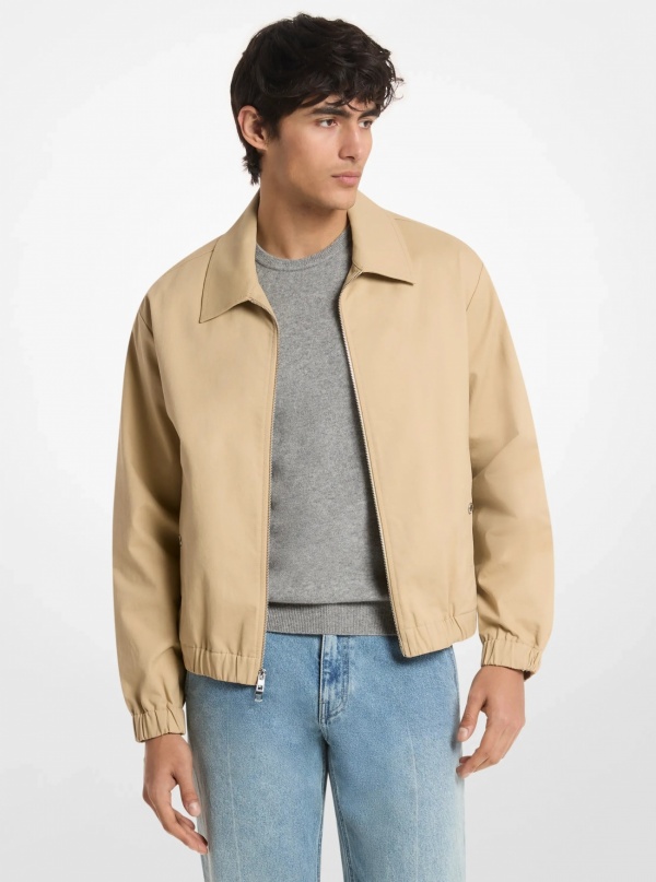Michael Kors Mens Cotton Blend Blouson Jacket
