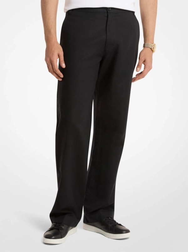 Michael Kors Mens Finn Linen and Cotton Chino Pants