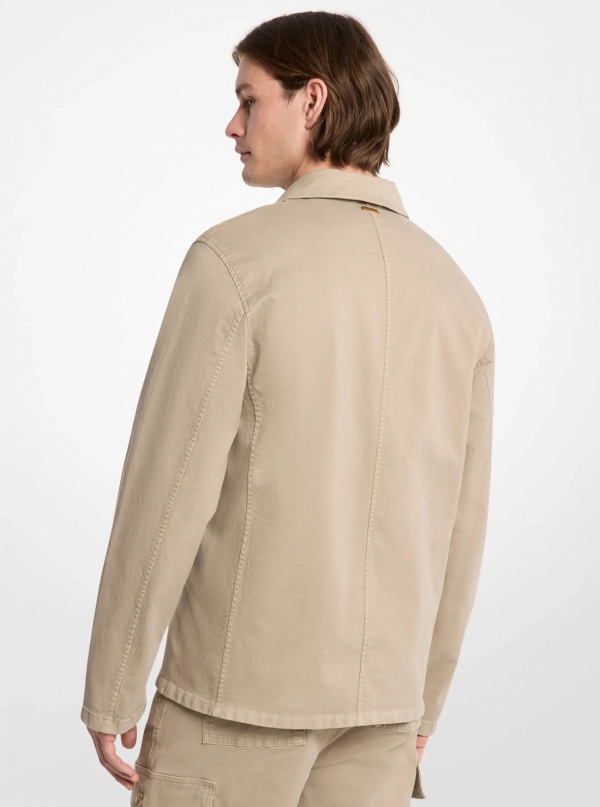 Michael Kors Mens Stretch Cotton Twill Chore Jacket