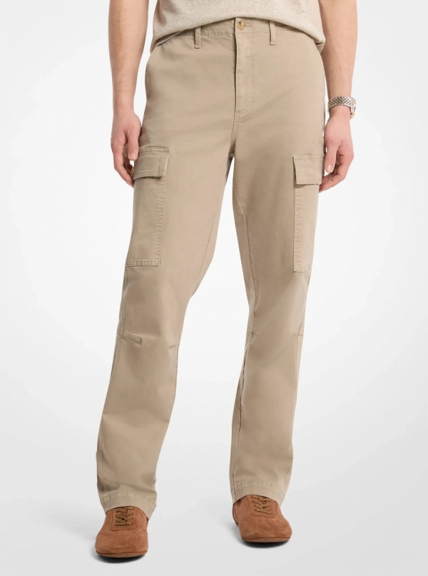 Michael Kors Mens Stretch Cotton Twill Cargo Pants