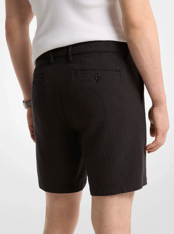 Michael Kors Mens Cotton Waffle Shorts