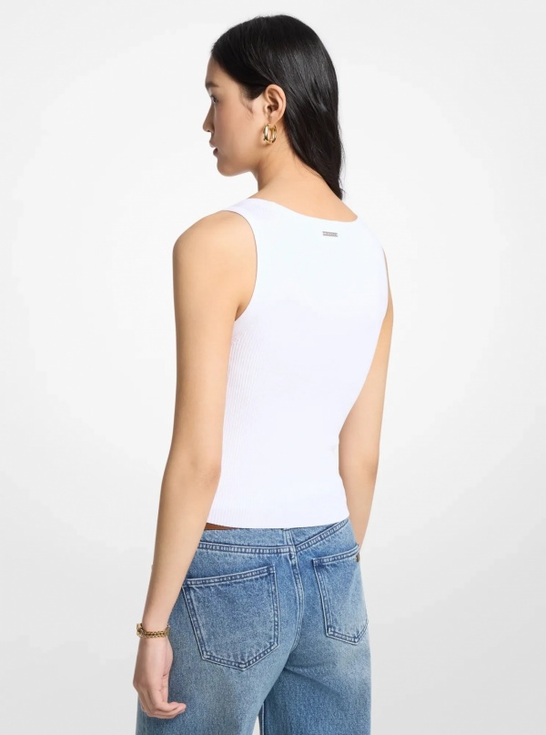 Ribbed Viscose Tank Top