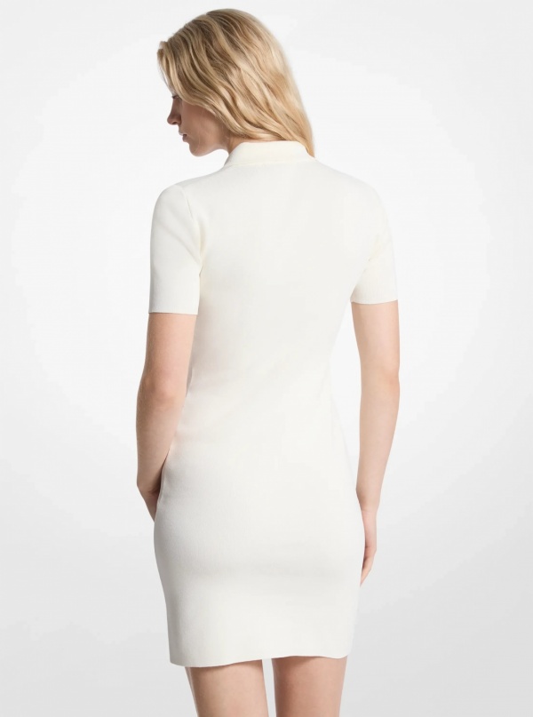 Viscose Blend Mini Dress