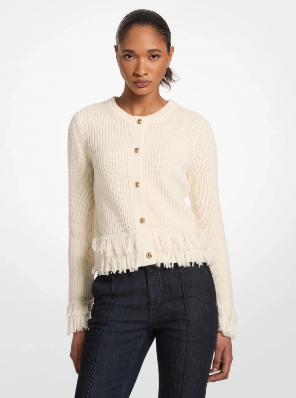 Knit Fringed Cardigan