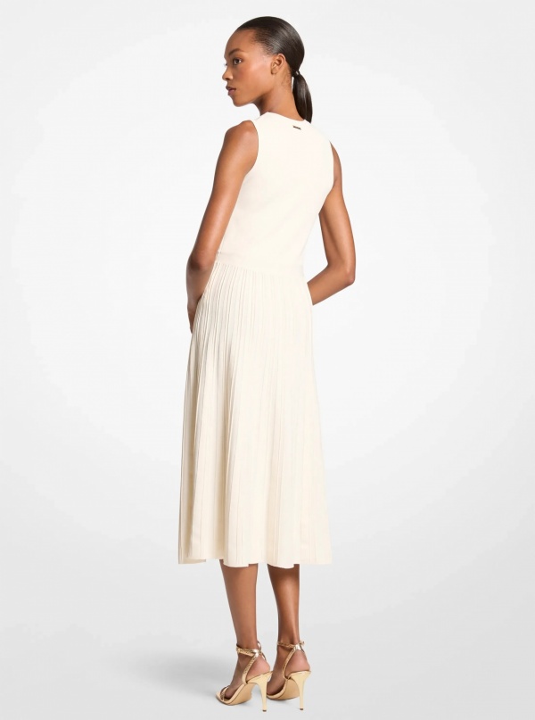 Stretch Knit Midi Dress