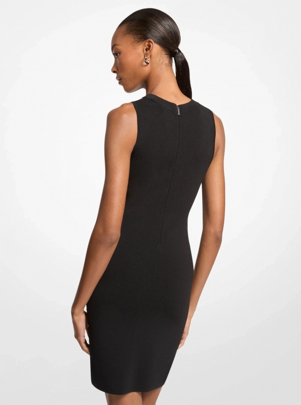 Studded Stretch Viscose Dress