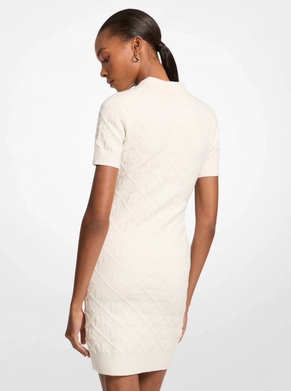 Logo Jacquard Polo Dress