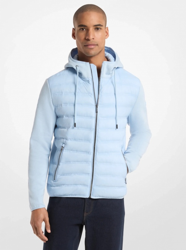 Galway Quilted Mixed-Media Jacket