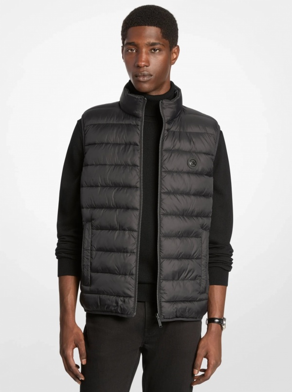 Michael Kors Mens Abbou Signature Logo Reversible Vest