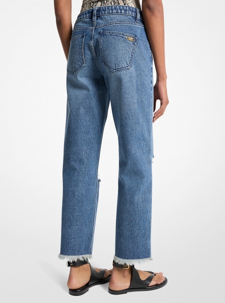 MICHAEL Michael Kors Distressed Denim Jeans