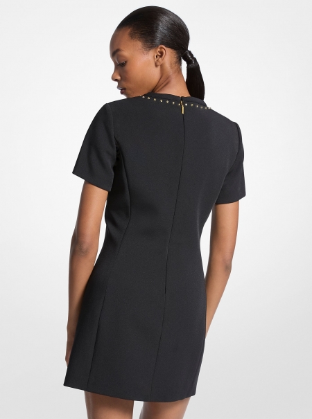 MICHAEL Michael Kors Studded Stretch Crepe Shift Dress