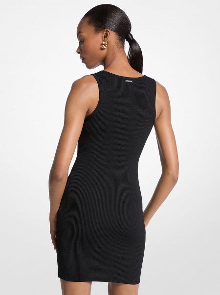 MICHAEL Michael Kors Ribbed Viscose Blend Tank Dress