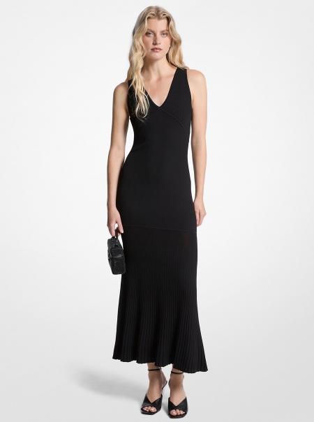 MICHAEL Michael Kors Ribbed Stretch Knit Tank Dress