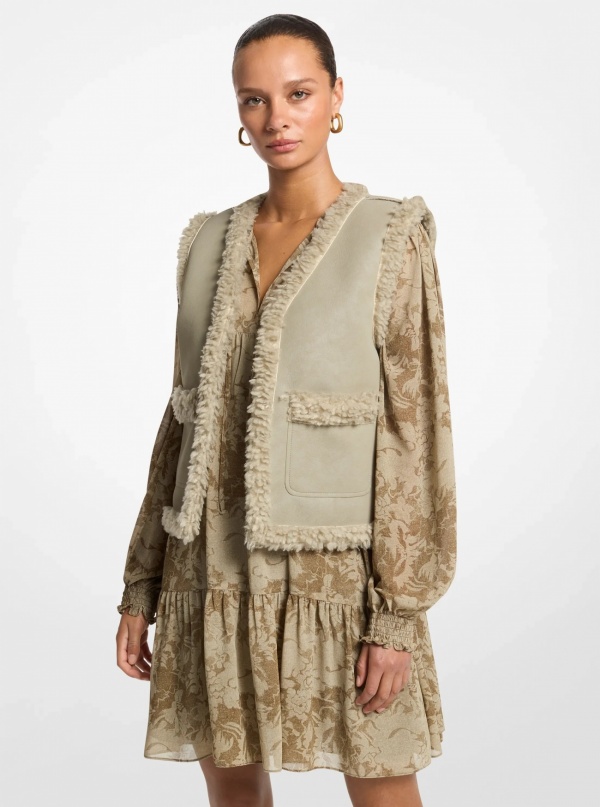 Michael Kors Faux Shearling Vest