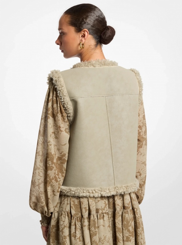 Michael Kors Faux Shearling Vest